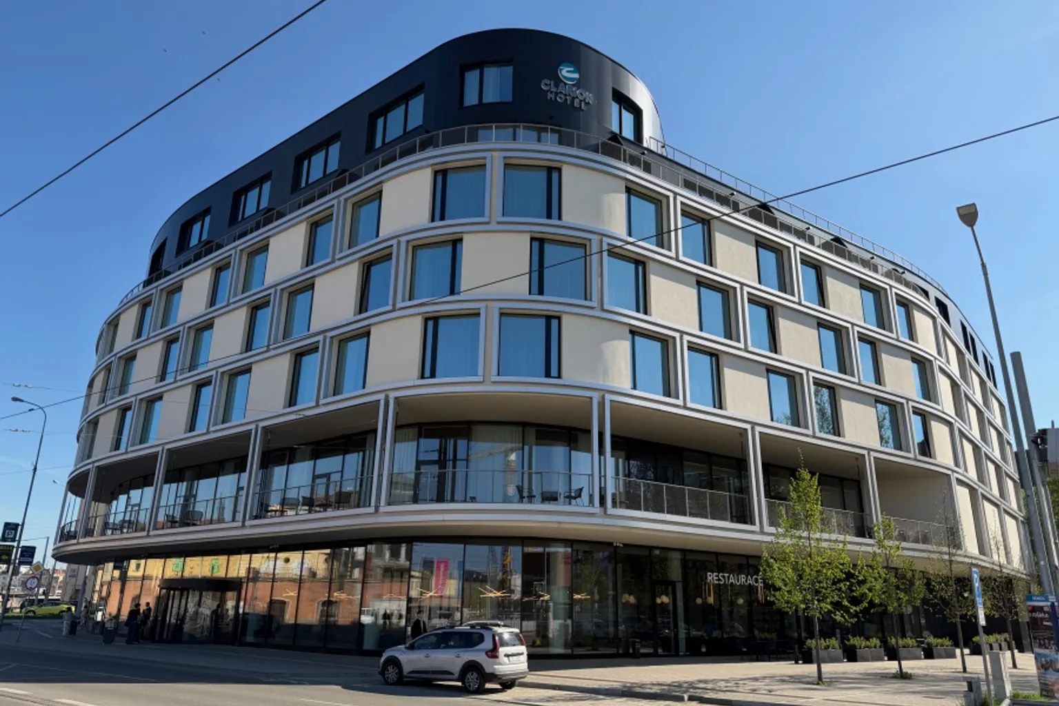 Clarion Congress Hotel Brno glass facade